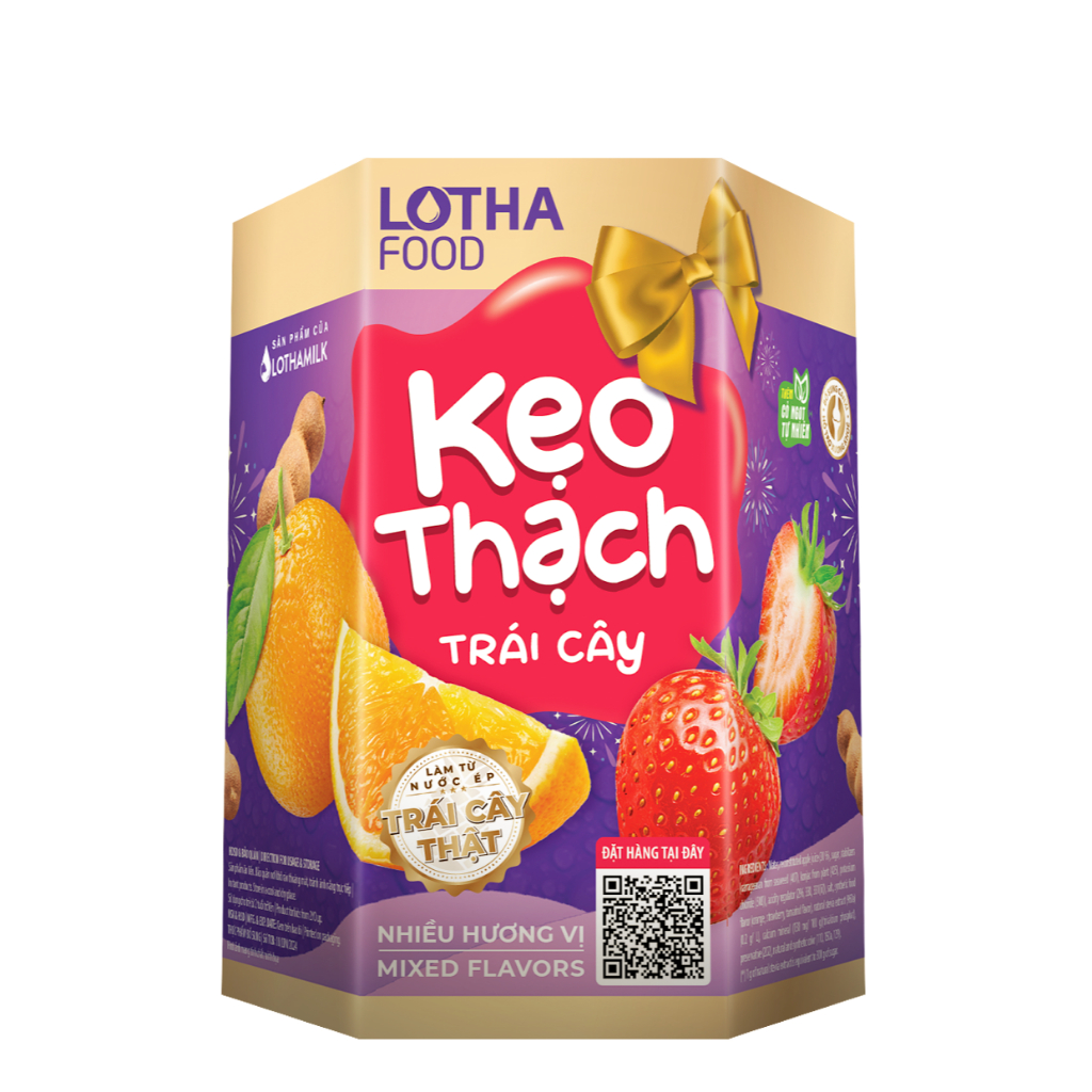 Ảnh Hộp Kẹo Thạch Lothamilk 112g (8 gói x 14g) Ngon, Dai Giòn, Tốt Cho Sức Khỏe 1