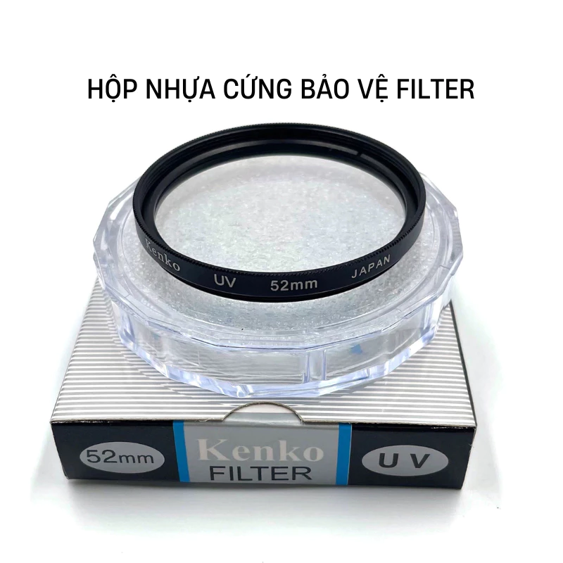 Filter máy ảnh ống kính Kenko loại bỏ tia UV và bảo vệ chống va đập, chống bụi cho ống kính lens máy