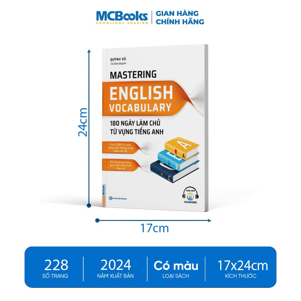 Sách - Mastering English Vocabulary – 180 Ngày Làm Chủ Từ Vựng Tiếng Anh