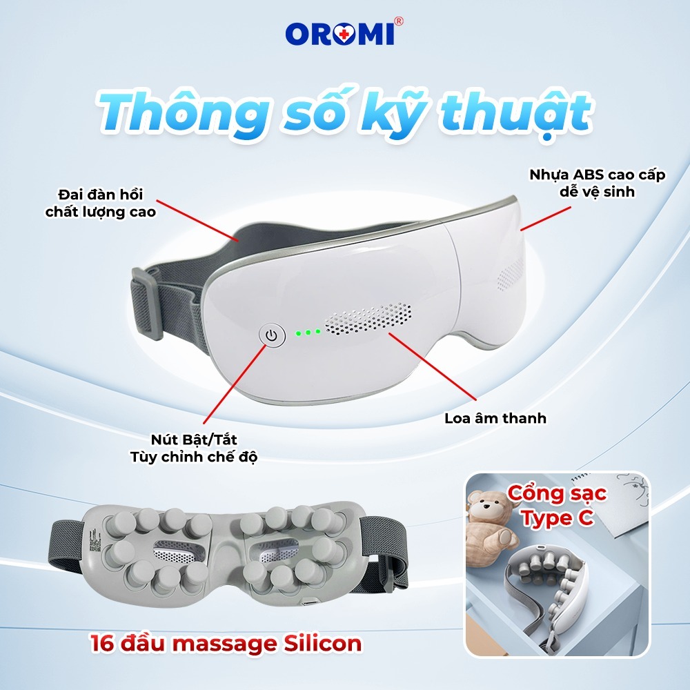 Máy Massage Mắt Thông Minh ORM-E8 - Có kết nối bluetooth nghe nhạc