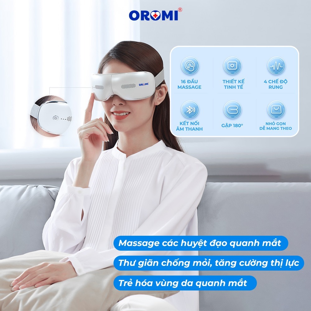 Máy Massage Mắt Thông Minh ORM-E8 - Có kết nối bluetooth nghe nhạc