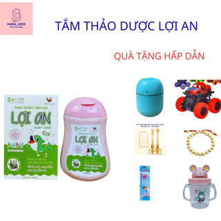 Tắm Thảo Dược Lợi An Cho Bé Yêu Làm Sạch Da Ngừa Rôm Sảy, hăm tã, mẩn ngứa, viêm da, mụn kê, mụn sữa lọ 200ml