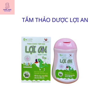 Tắm Thảo Dược Lợi An Cho Bé Yêu Làm Sạch Da Ngừa Rôm Sảy, hăm tã, mẩn ngứa, viêm da, mụn kê, mụn sữa lọ 200ml