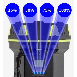 Đèn Pin Sạc Siêu Sáng 2 đầu HC-262 LED 8 Chế Độ Sáng Tích Hợp Sạc Điện Thoại Hợp Đi Cắm Trại, Dã Ngoại... (hàng tốt)