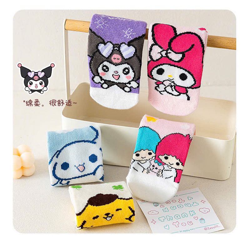 tất cho bé gái.  Sét 10 đôi tất trẻ em hoạt hình kurOmi, melody