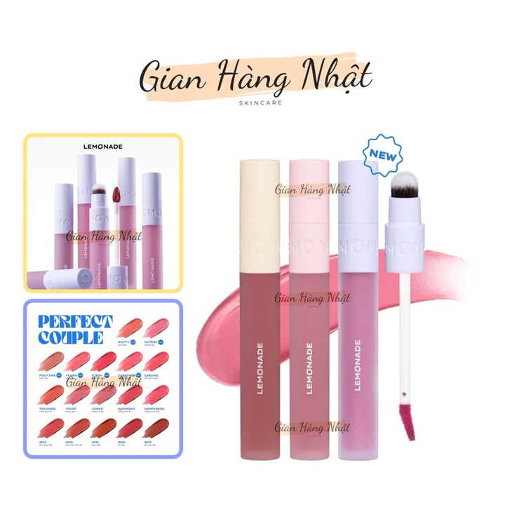 Son kem mịn lì thuần chay Lemonade Perfect Couple Lip 3.5g
