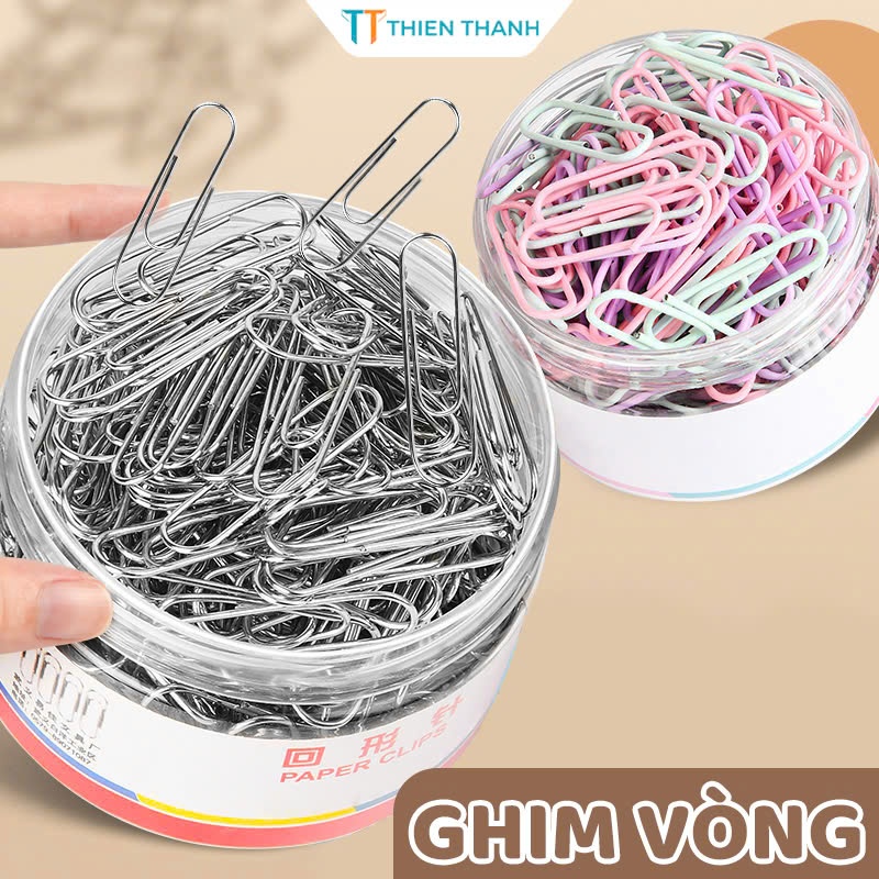 Ghim Kẹp Giấy A4, Ghim Kẹp Tài Liệu Nhiều Màu Siêu Xinh Phù Hợp Cho Dân Văn Phòng