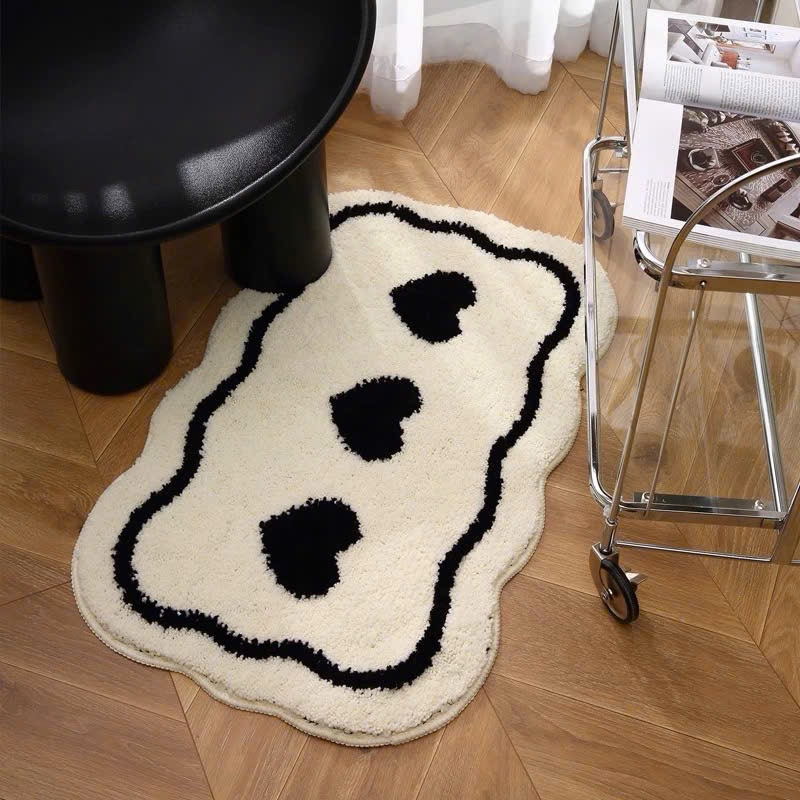Thảm lau chân lông cừu, thảm chùi chân 50 mẫu thiết kế siêu thấm - 40cm x 60cm- Memmincarpet - TH106