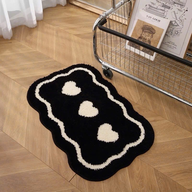 Thảm lau chân lông cừu, thảm chùi chân 50 mẫu thiết kế siêu thấm - 40cm x 60cm- Memmincarpet - TH106
