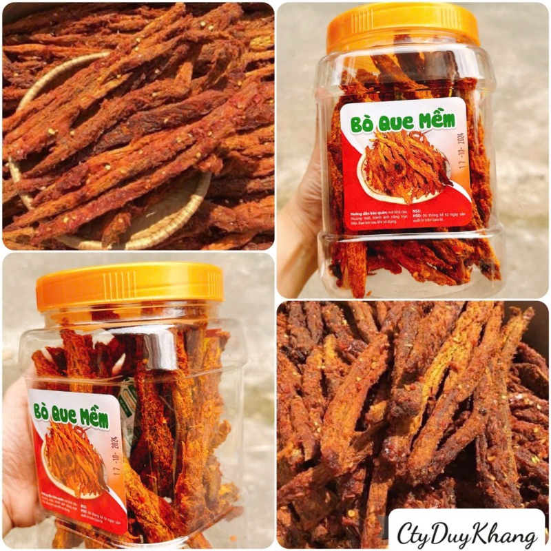 BÒ QUE MỀM Tẩm Vị loại ngon đặc biệt - HỘP 500GR