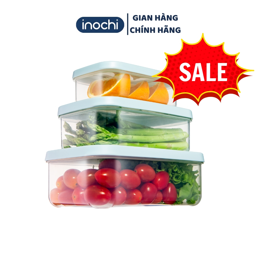 Bộ 3 hộp nhựa đựng thực phẩm hình vuông, tròn chính hãng inochi cao cấp ...