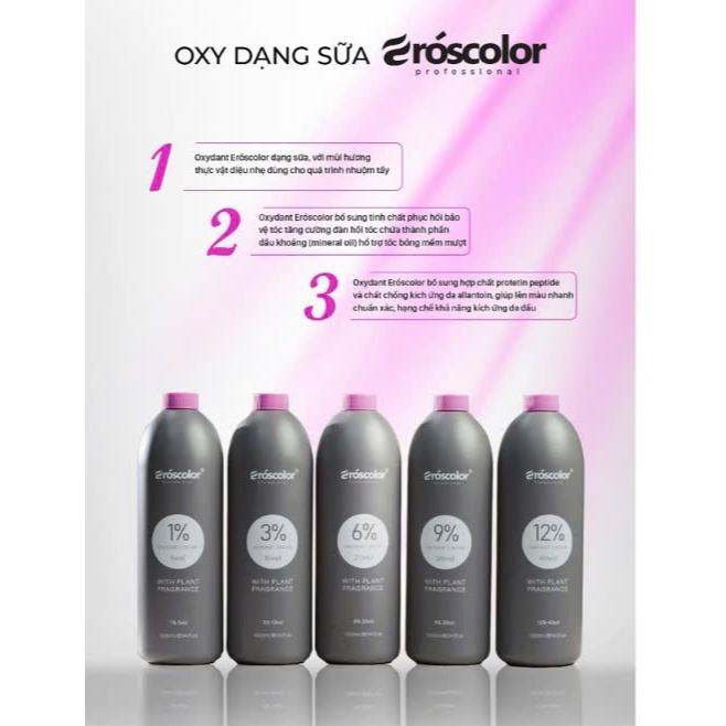 Oxy Chống Sót, Siêu Dưỡng Eroscolor 2025 (Nội Địa Trung) | Made in China | 1000ml