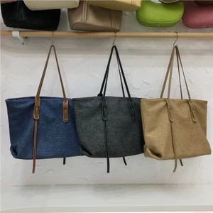 M.H STYLE ORDER cao cấp đơn giản cổ điển đi lại túi dung lượng lớn nhẹ túi tote một vai