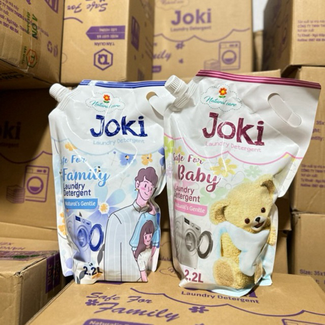 Nước Giặt Trẻ Em Joki Chính Hãng 2,2 kg Hương Thơm Dịu Nhẹ, Mềm Vải, an ...
