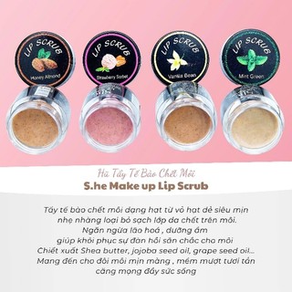 Tẩy tế bào chết môi Lip Scrub S.he Make up