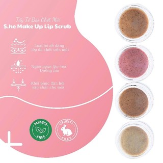 Tẩy tế bào chết môi Lip Scrub S.he Make up