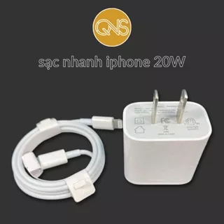 Sạc và Cáp Sạc Nhanh 20W PD 3.0 cho iPhone 12/13/14/15 - An Toàn, Nhỏ Gọn, Đa Năng