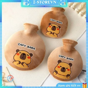 Túi Chườm, Túi Sưởi Hoạt Hình Capybara Giữ Nhiệt Nóng Lạnh, Túi Chườm Giảm Đau Bụng,Chân, Tay, Đau Vai - Z.StoreVN