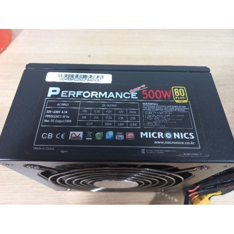 Nguồn PC 500w PERFORMANCE 500W 80PLUS | Shopee Việt Nam