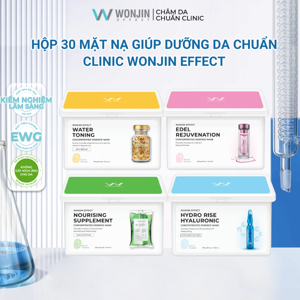 [CO4] Hộp 30 Mặt Nạ Giúp Dưỡng Da Chuẩn Clinic Mỗi Ngày WonJin Effect ...