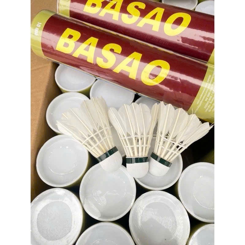 Hộp 10 Quả Cầu Lông Basao Cao Cấp Bay Ổn Định Độ Bền Cao Cho Tập Luyện