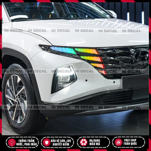 Tem dán đèn Tucson 2022 - 2024,decal đổi màu tucson Tem trang trí cao cấp chống thấm nước, chống bay màu, chịu nhiệt tốt