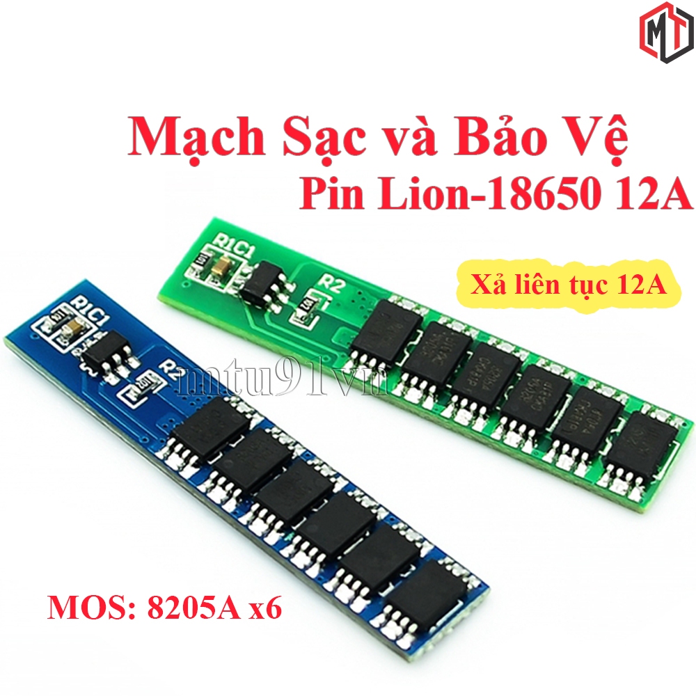 Mạch Sạc và Bảo Vệ Pin 1S 3.2V/3.7V 12A (dùng cho Pin Lithium - Li-ion ...