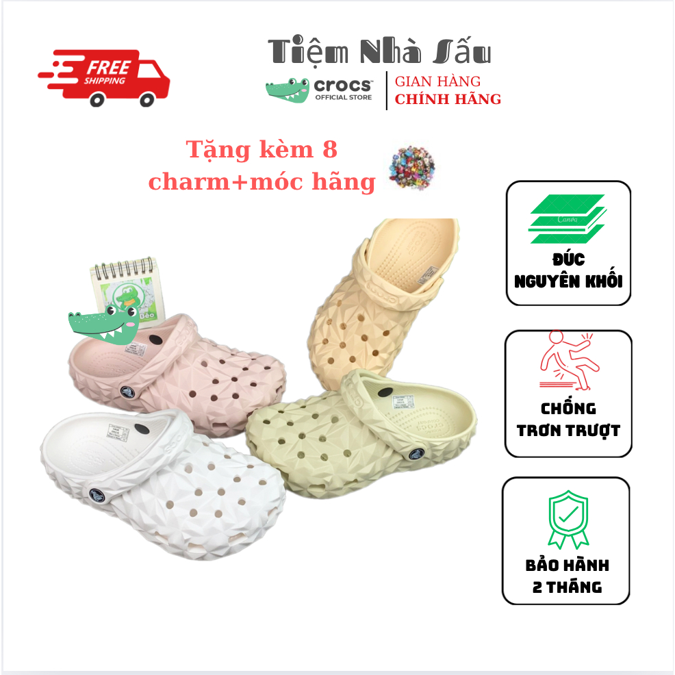 Dép cross ,dép sục cross đế thấp,sục đi mưa Đế Bánh Mì BAND Kim Cương ...