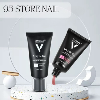 Gel gôm VINIMAY đắp móng không nóng chảy  30ml chính hãng