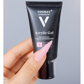 Gel gôm VINIMAY đắp móng không nóng chảy  30ml chính hãng