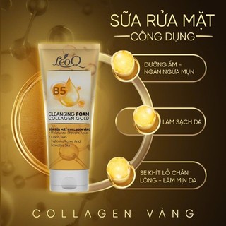 Sữa Rửa Mặt Collagen Vàng và Tinh Chất B5 LeoQ 100ml. Chính là lựa chọn hoàn hảo cho bạn!