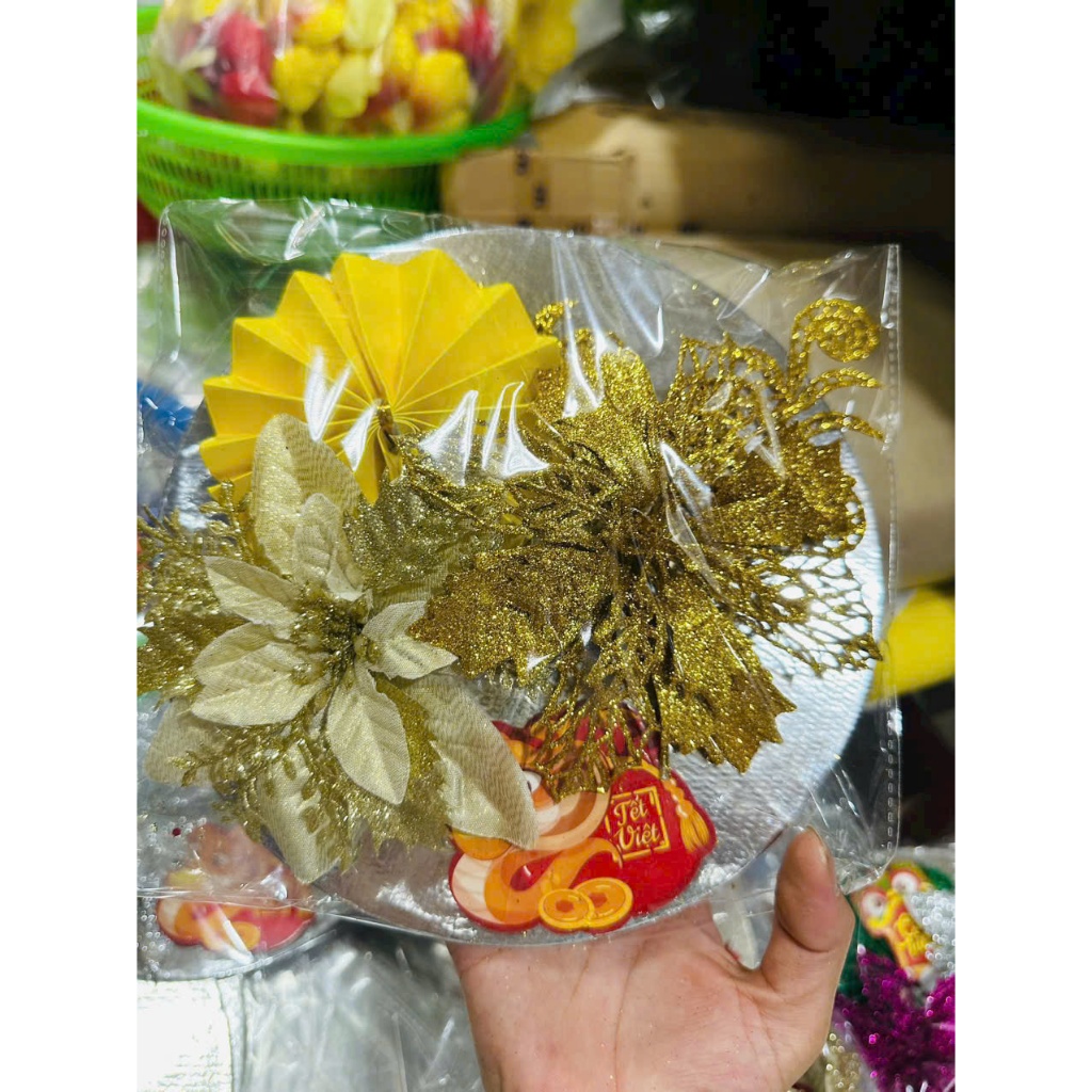Sét phụ kiện trang trí tháp nước/ bánh/ deco ngày tết cực đẹp trang trí set tết nguyên đán