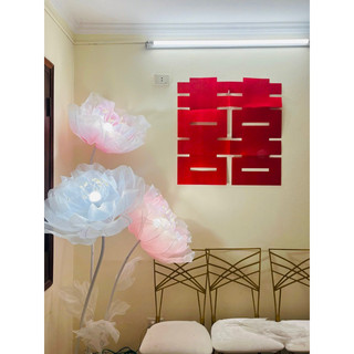 Set bóng đèn và đui làm hoa khổng lồ, tặng kèm 1m dây điện, 1 phích cắm
