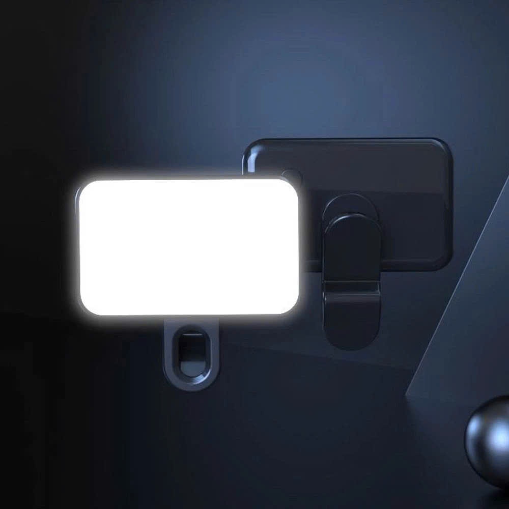 Đèn Flash Mini Hỗ Trợ Ánh Sáng Chụp Ảnh, Quay Phim phụ kiện có kèm dây sạc và 3 chế độ màu sáng - HD Design
