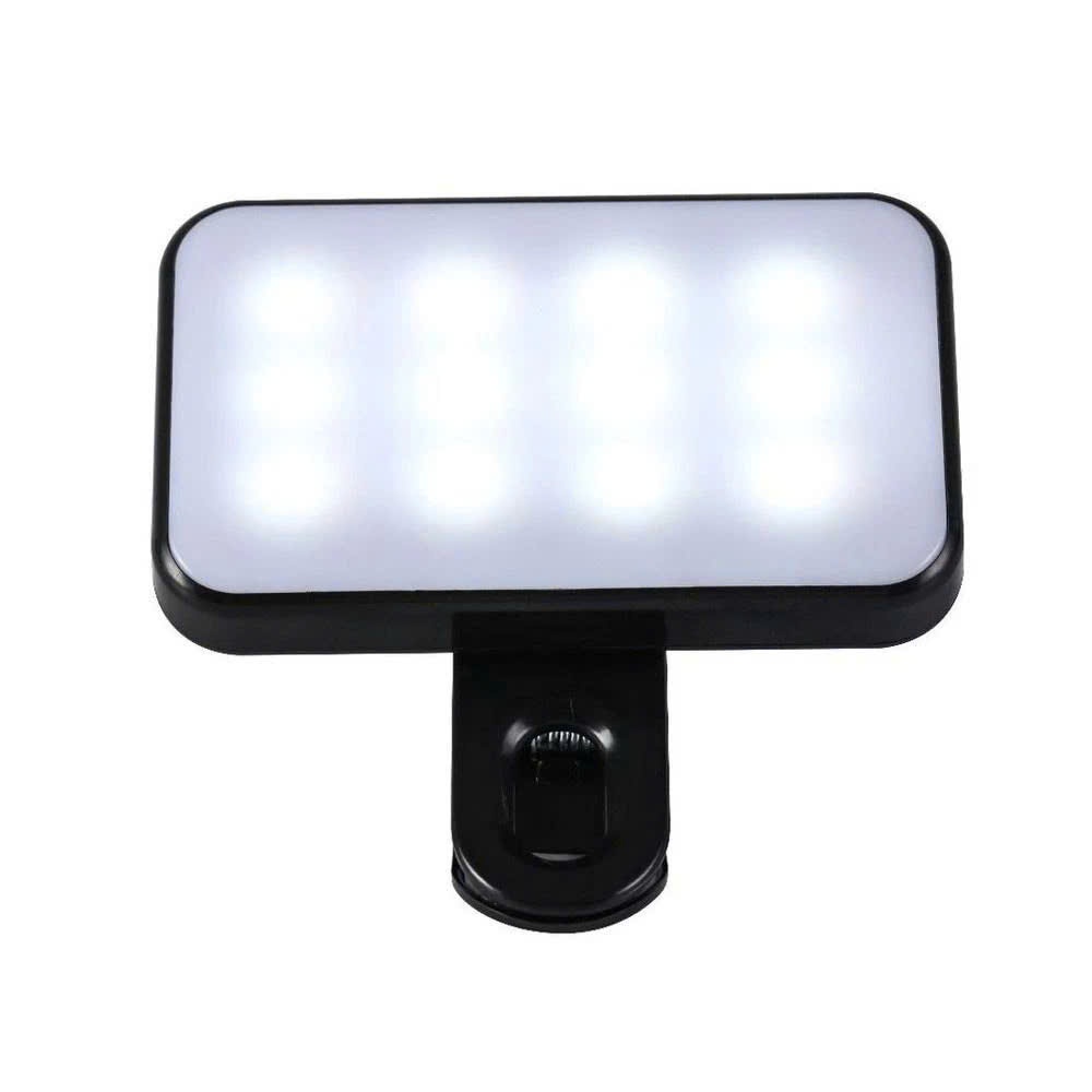 Đèn Flash Mini Hỗ Trợ Ánh Sáng Chụp Ảnh, Quay Phim phụ kiện có kèm dây sạc và 3 chế độ màu sáng - HD Design