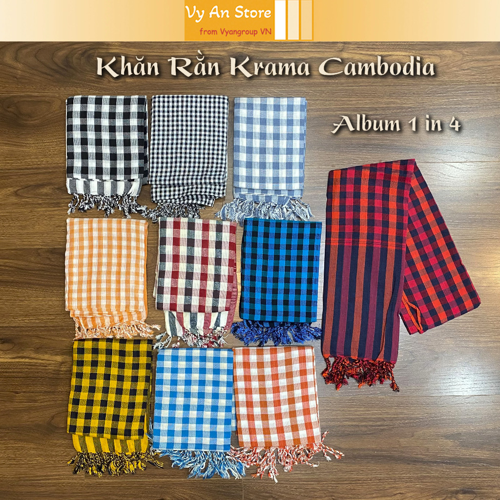 [Album 1] Khăn rằn Campuchia - Khăn rằn thời trang choàng cổ - Khăn rằn ...