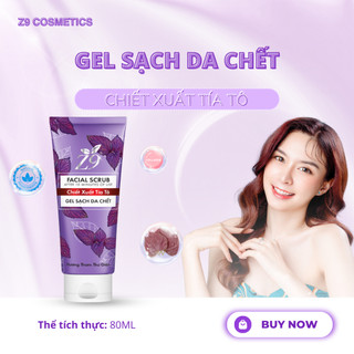 Tẩy da chết tía tô Z9 làm sạch sâu bụi bẩn trong da, sạch bã nhờn làm mịn da 80ml