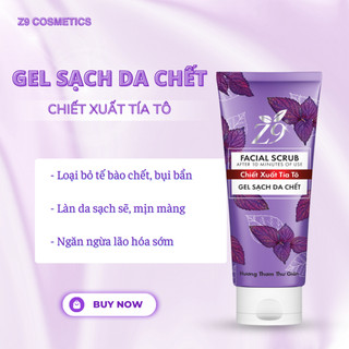 Tẩy da chết tía tô Z9 làm sạch sâu bụi bẩn trong da, sạch bã nhờn làm mịn da 80ml