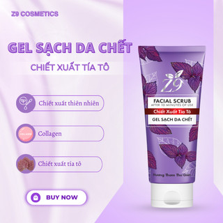 Tẩy da chết tía tô Z9 làm sạch sâu bụi bẩn trong da, sạch bã nhờn làm mịn da 80ml