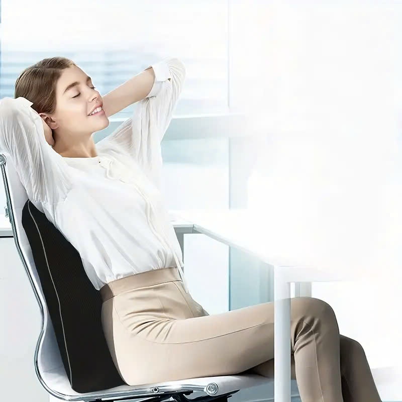 Gối tựa lưng đệm lót ghế văn phòng cao su non thiết kế công thái học chống đau mỏi lưng ngồi làm việc