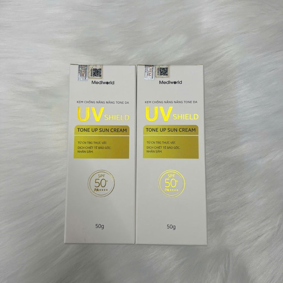 Kem chống nắng Mediworld Make Up Uv Shield Tone Up Sun Cream 50g