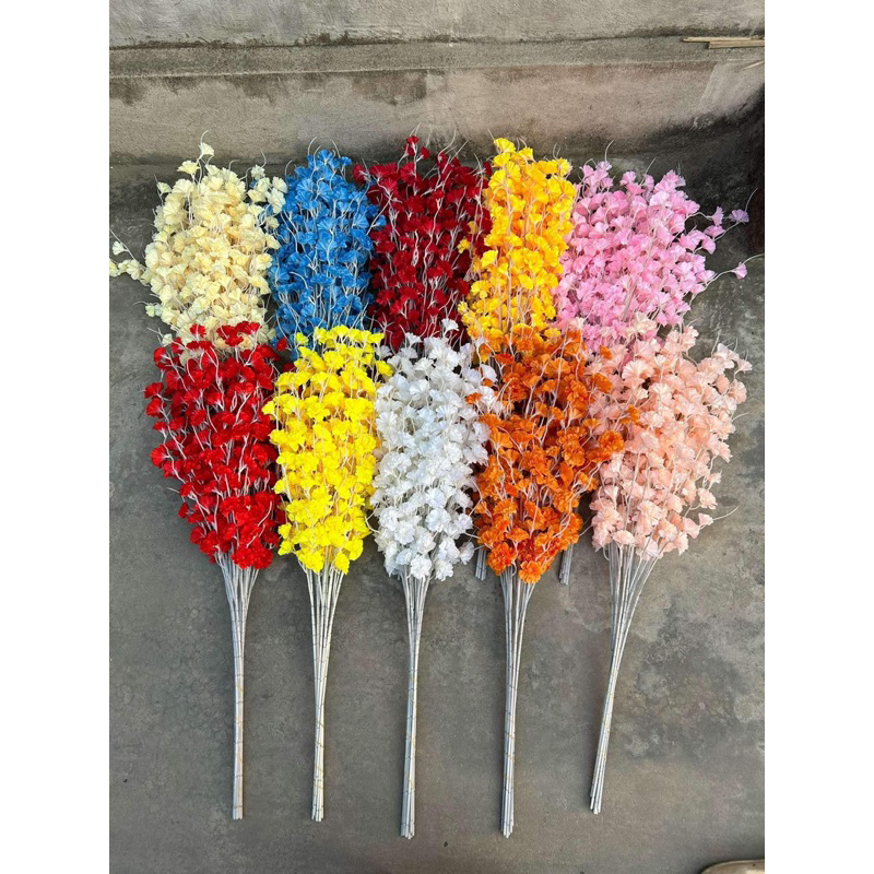 COMBO 10 CÀNH ĐÀO RÂU DÀI 1m DÙNG TRANG TRÍ | Shopee Việt Nam
