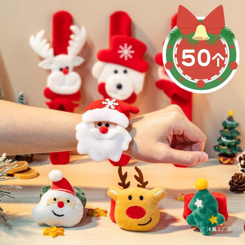 Vòng tay gấu bông ông già noel chú tuần lộc người tuyết, quà tặng giáng sinh cho bé dễ thương