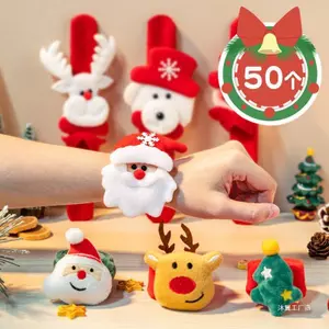 Vòng tay gấu bông ông già noel chú tuần lộc người tuyết, quà tặng giáng sinh cho bé dễ thương