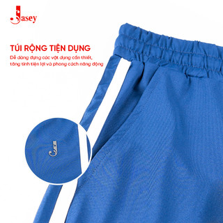 Bộ thể thao nam JASEY, Bộ nam quần đũi cạp chun có dây rút thoáng mát mã 0110