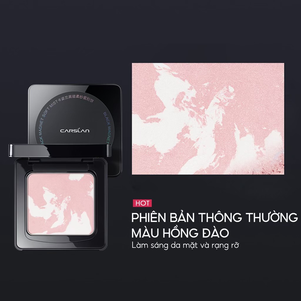 Phấn phủ kiềm dầu CARSLAN dạng nén chống nước mịn lỳ bền suốt ngày dài | NHÍM HOUSE