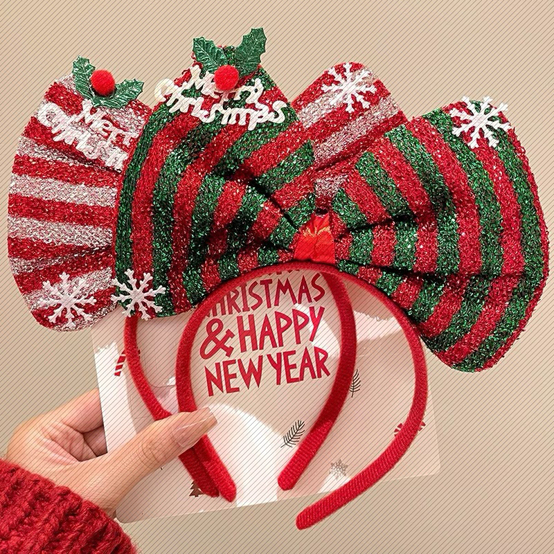 Bờm băng đô cài tóc giáng sinh noel cho bé, bờm giáng sinh quà tặng cho bé nhân dịp noel