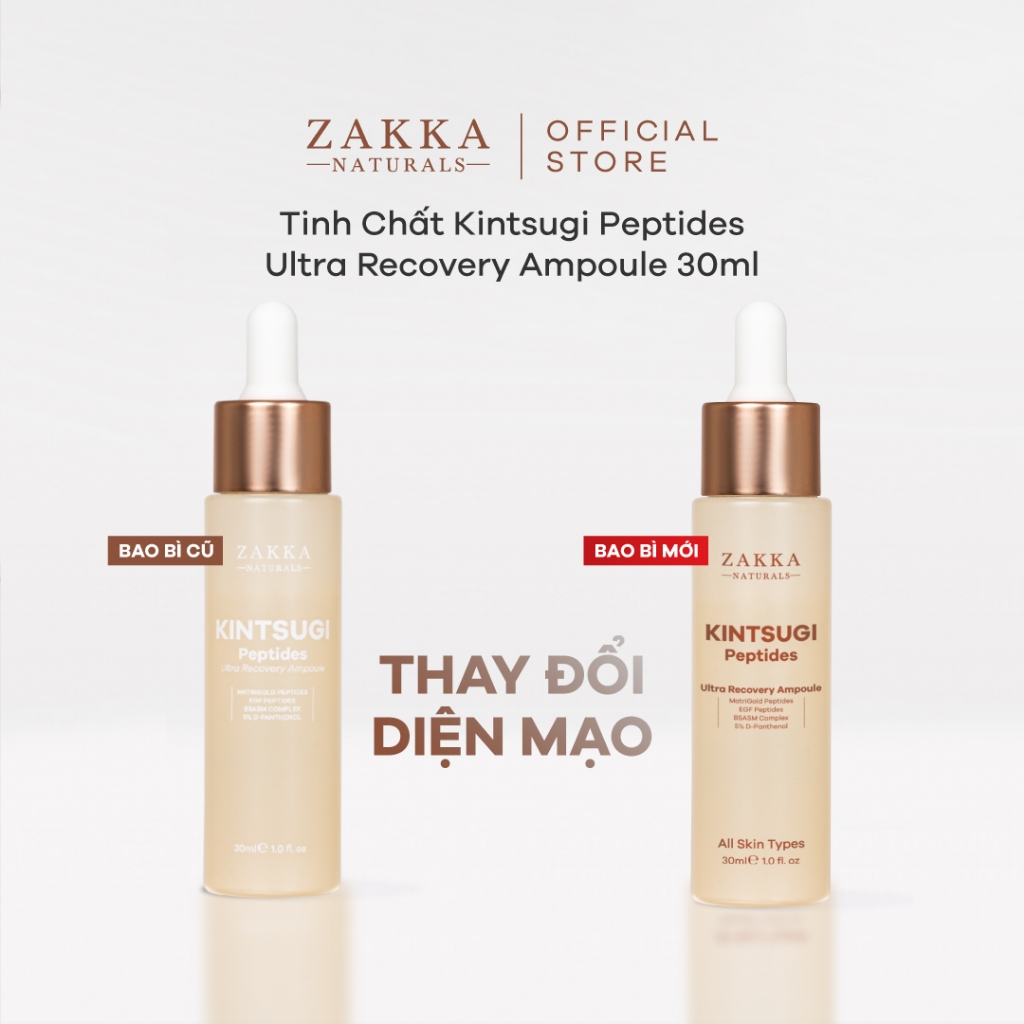 Tinh Chất Kintsugi Peptides Ultra Recovery Ampoule Zakka Naturals 30ml