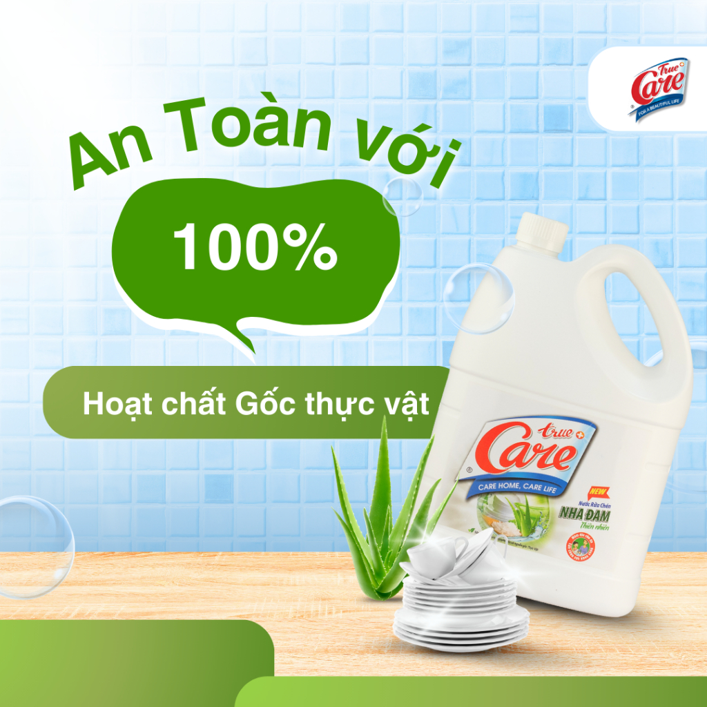 Nước Rửa Chén True Care Nha Đam 3.6kg
