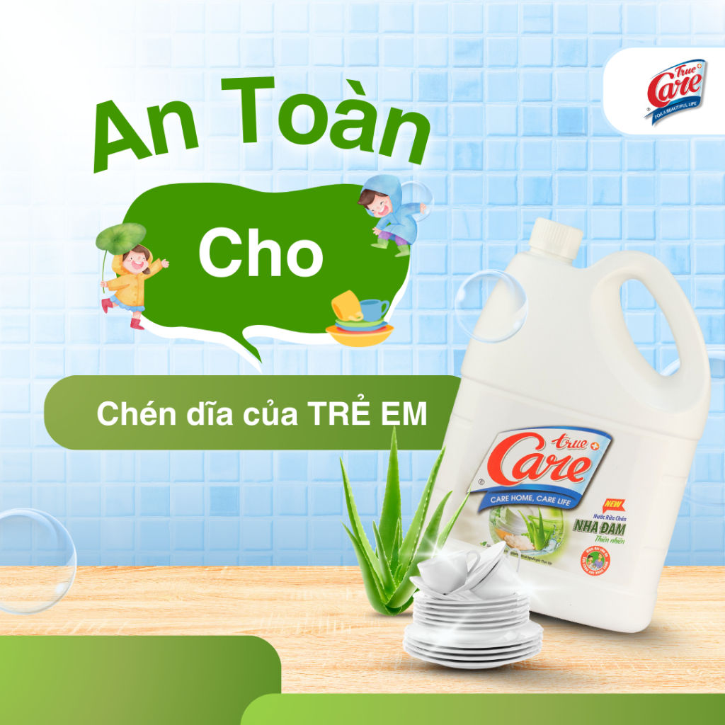 Nước Rửa Chén True Care Nha Đam 3.6kg